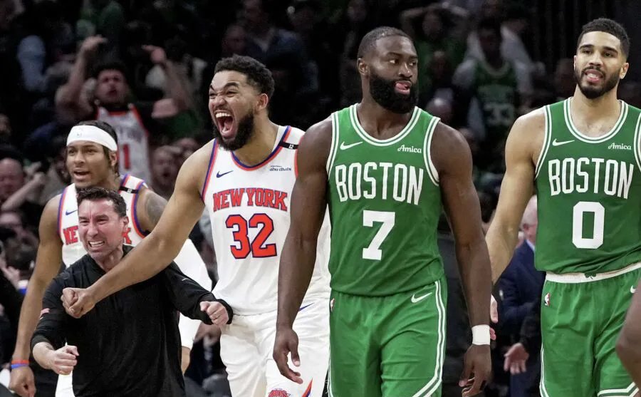 尼克斯轻取凯尔特人,戈贝尔送出助攻 尼克斯轻取凯尔特人,戈贝尔送出助攻